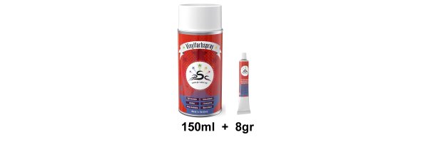 Set 2 : 150ml Vinylfarbe & 8gr Flüssigleder Tube