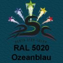 Set 1 : 2 x 150ml, Lederfarbe Ozeanblau RAL 5020 &...