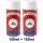 Set 1 : 2 x 150ml, Lederfarbe Umbragrau RAL 7022 & Leder-Reiniger