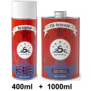Set 1 : 400ml Heizkörperlack Blaulila RAL 4005 & 1000ml Metall-Reiniger
