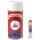 Set 2 : 150ml Vinylfarbe Signalschwarz RAL 9004 & 8gr Flüssigleder Tube