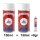 Set 3 : 150ml Lederfarbe Signalorange RAL 2010 & 150ml Leder-Reiniger & 8gr Flüssigleder Tube