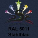 Set 3 : 400ml Lederfarbe Stahlblau RAL 5011 & 400ml Leder-Reiniger & 8gr Flüssigleder Tube