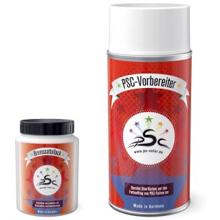 Set 1 : Bremssattellack zum Streichen 100ml MetallGrau & Metall-Reiniger 150ml