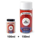 Set 1 : Bremssattellack zum Streichen 100ml MetallGrau & Metall-Reiniger 150ml