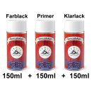 PFK-Set : 3 x 150 ml, Bremssattellack passend für  BMW Indi Blue Pearl 862 2002