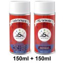 Set 1 : 2x 150ml, Lederfarbe passend für  VW T4...