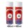 Set 1 : 2x 400ml, Lederfarbe passend für  Mini Cooper Cardinal red Cardialrot & Leder-Reiniger
