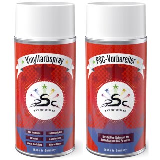 Set 1 : 2x 150ml, Vinylfarbe & Vinyl-Kunstleder-Reiniger passend für  Mini Cooper Havanna