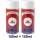 Set 1 : 2x 150ml, Vinylfarbe & Vinyl-Kunstleder-Reiniger passend für  Porsche Graubeige
