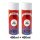 Set 1 : 2x 400ml, Vinylfarbe & Vinyl-Kunstleder-Reiniger passend für  Audi Sattelbraun