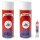 Set 3 : 400ml Lederfarbe passend für  BMW Klassichrot 2 Leder-Reiniger & Flüssigleder 8gr Tube