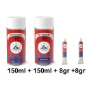 Set 4-150 : Vinylfarbe passend für Porsche Crema...