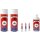Set 6-400 : Lederfarbe passend für BMW Rot Flicken-Reparatur-Lederpflege-Wertehaltung