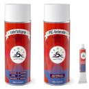 Set 3 : 400ml Lederfarbe passend für  BMW Laguna...